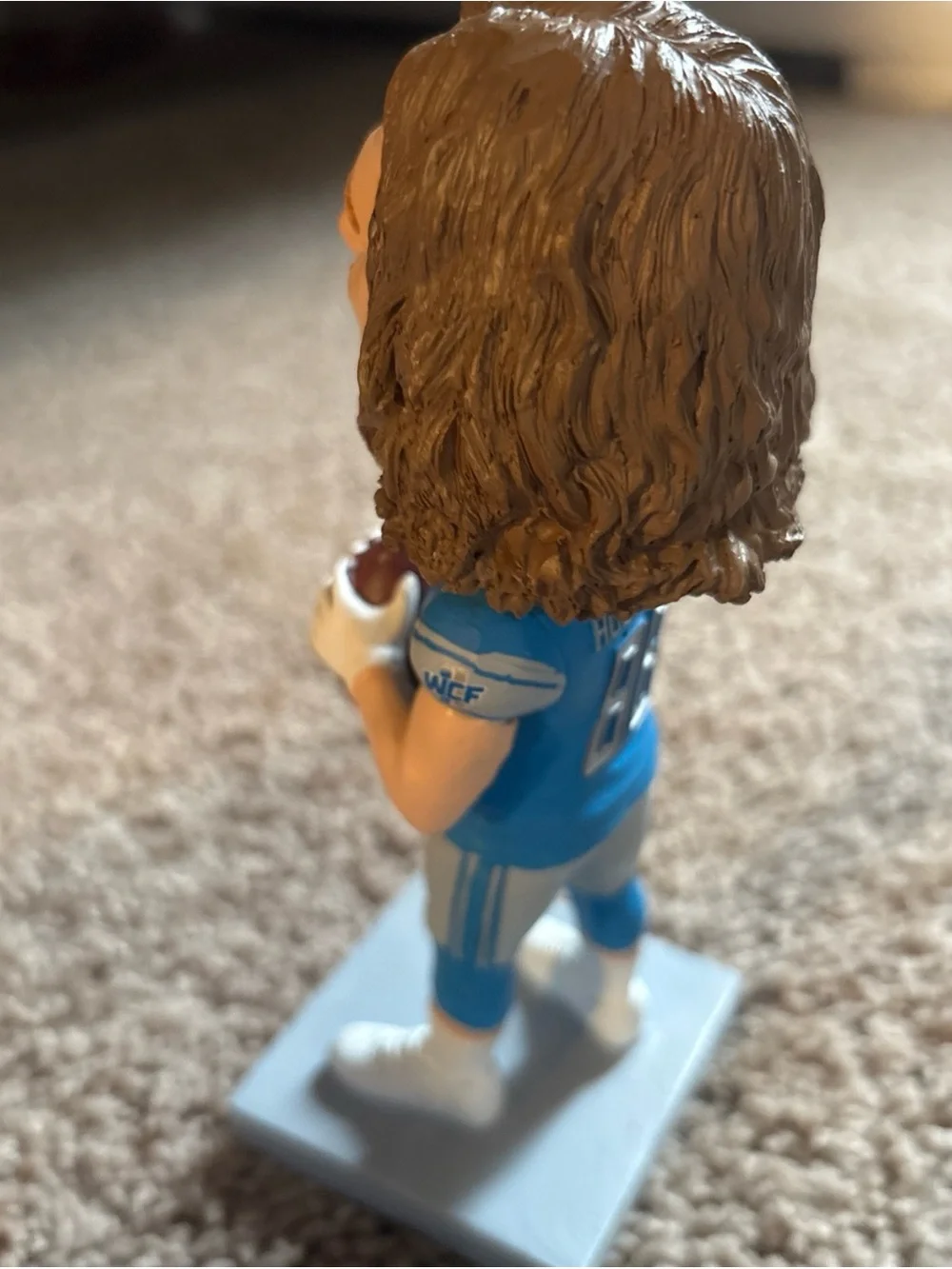 Detroit Lions Blue Football Player Bobblehead - T.J. Hockenson